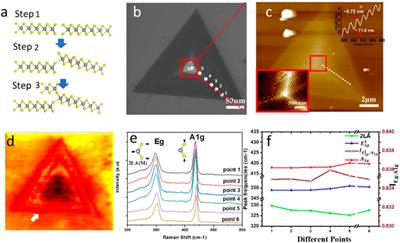 PVD growth of spiral pyramid-shaped WS2 on SiO2/Si driven by screw dislocations